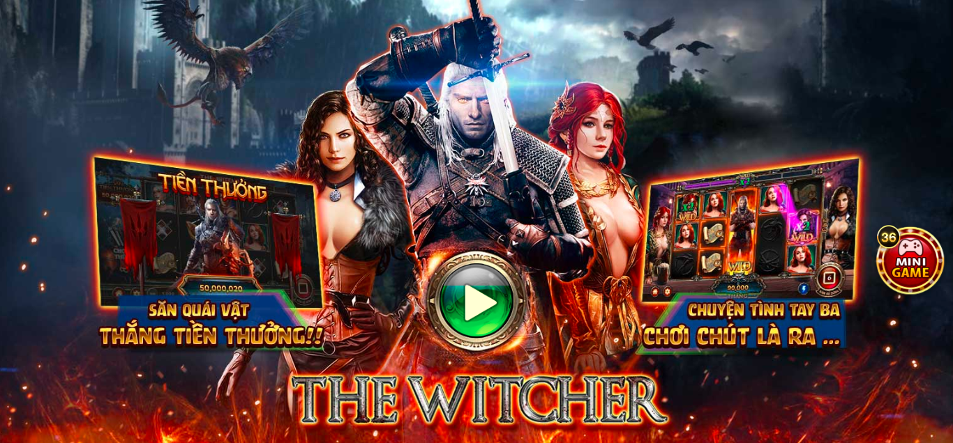 Tổng quan game The Witcher tại cổng game đánh bài đổi thưởng Hitclub