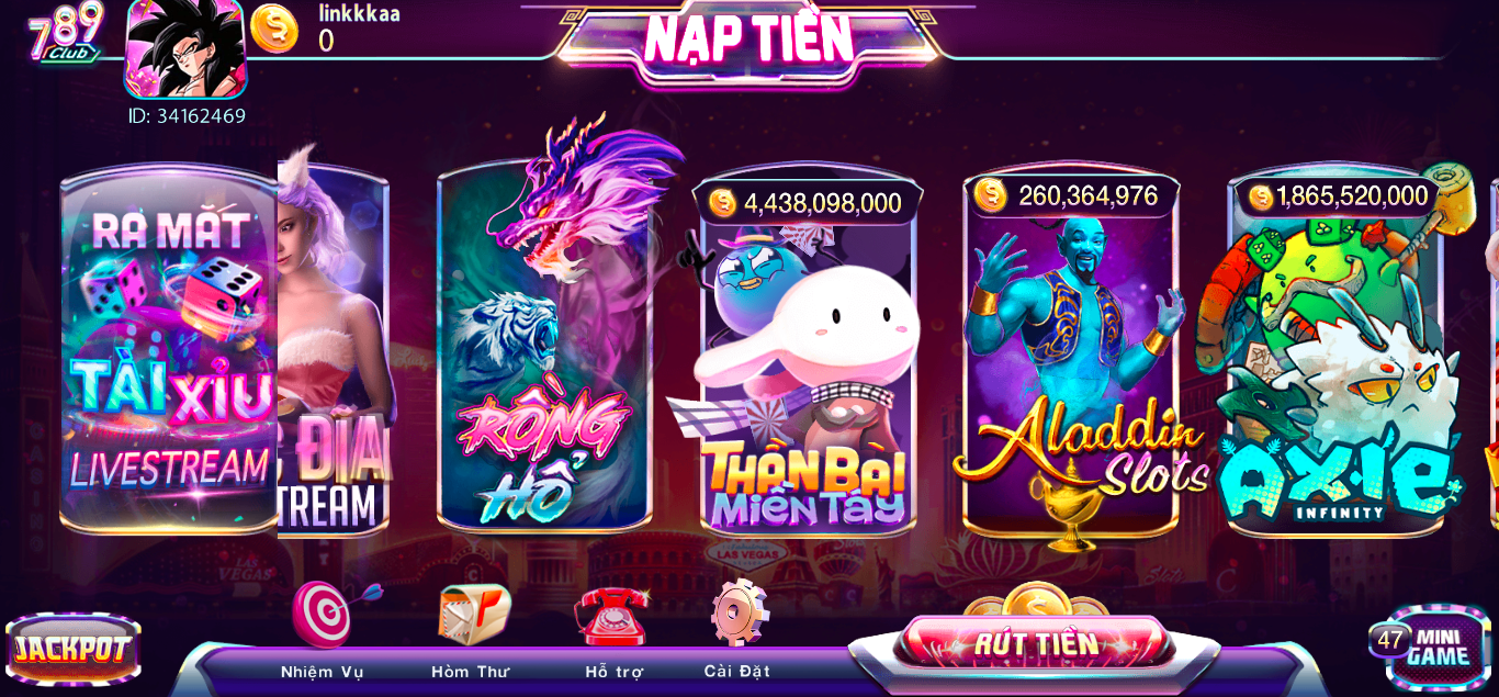 Đôi nét về slots Aladdin tại cổng game bài đổi thưởng 789club