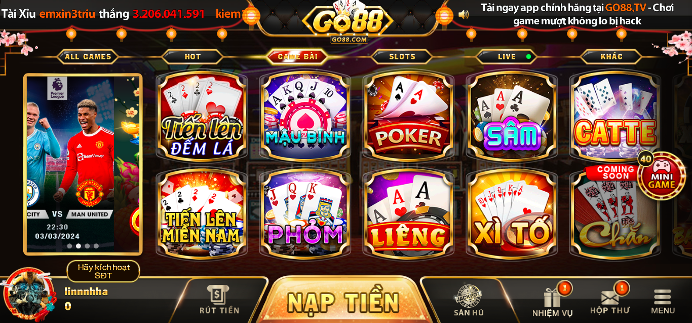 Game bai doi thuong Tiến lên đếm lá tại cổng game Go88 là gì?