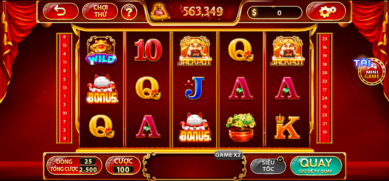 Các bước tham gia vào trò Thần tài tại cổng game đánh bài Hitclub