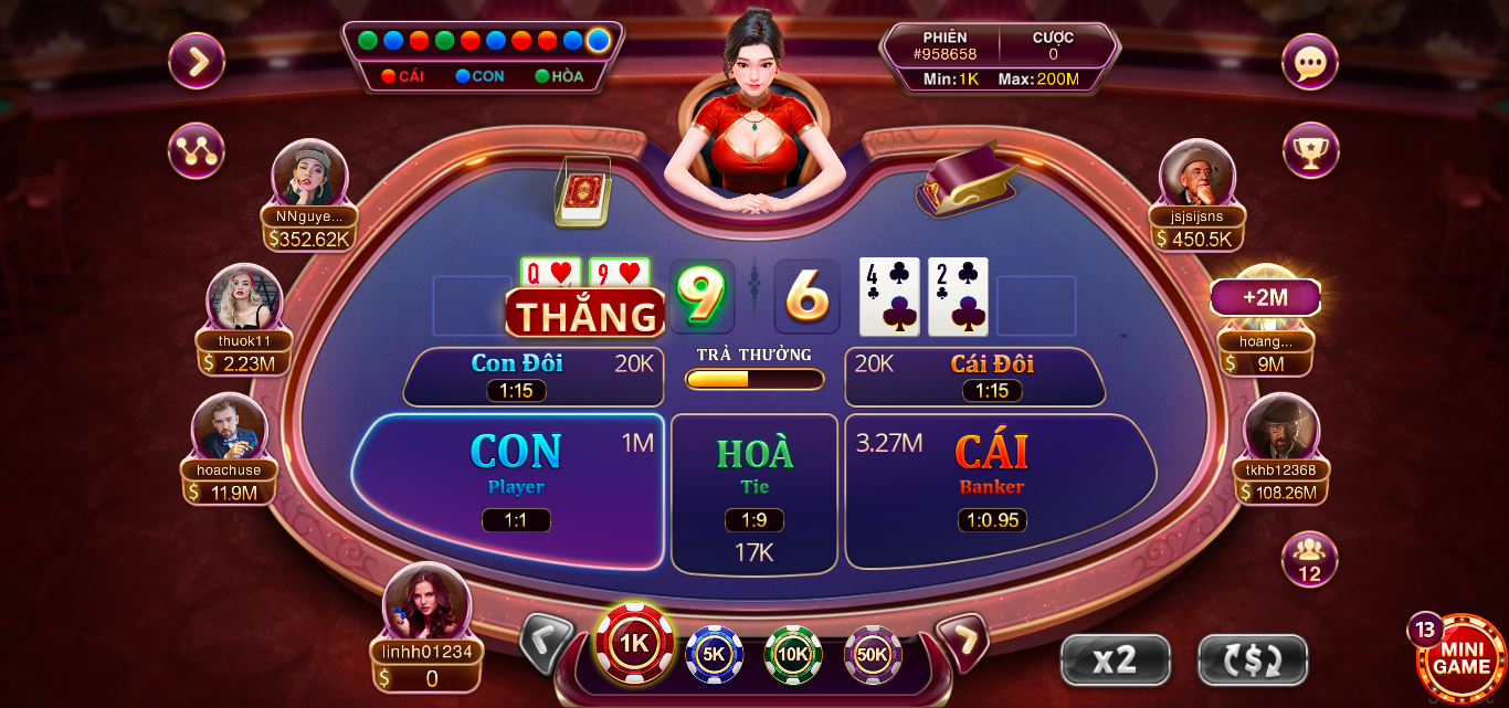 Hướng dẫn chơi đánh bài Baccarat kim tài siêu đơn giản tại Sunwin