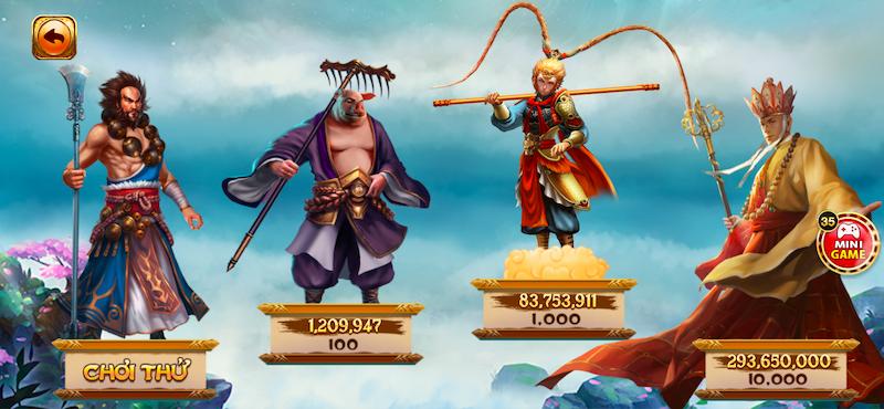 Những biểu tượng trong Tây du ký tại cổng game đánh bài Go88