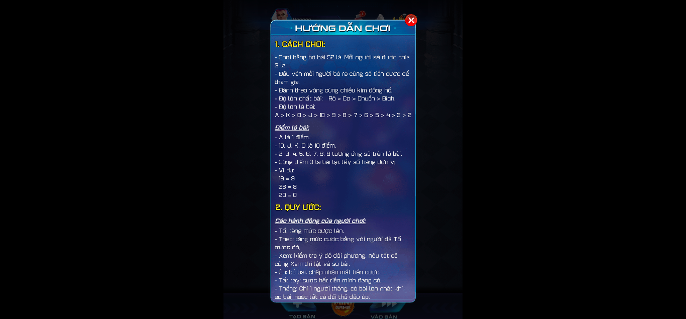 Cách thức so bài trong game bài đổi thưởng Liêng