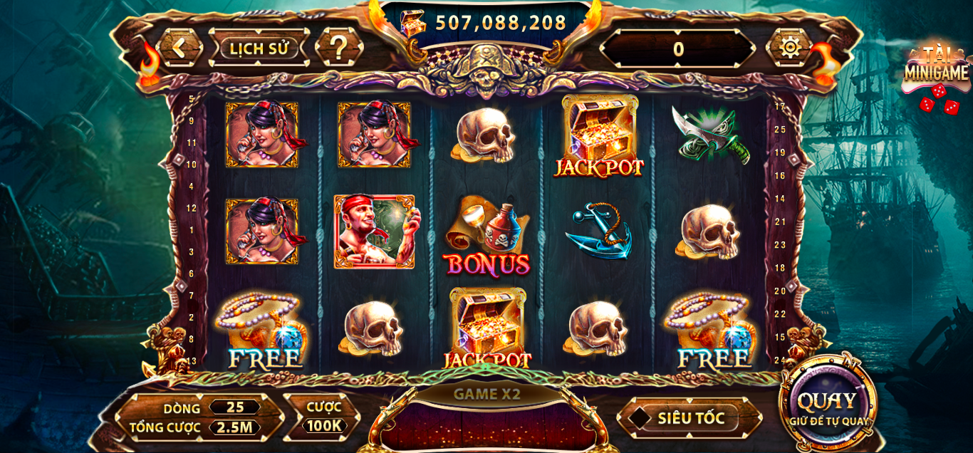 Những thông tin cần lưu ý về Pirate King tại cổng game đánh bài Gemwin